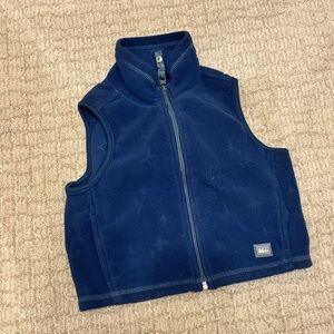 REI Blue Fleece Toddler Star Vest
